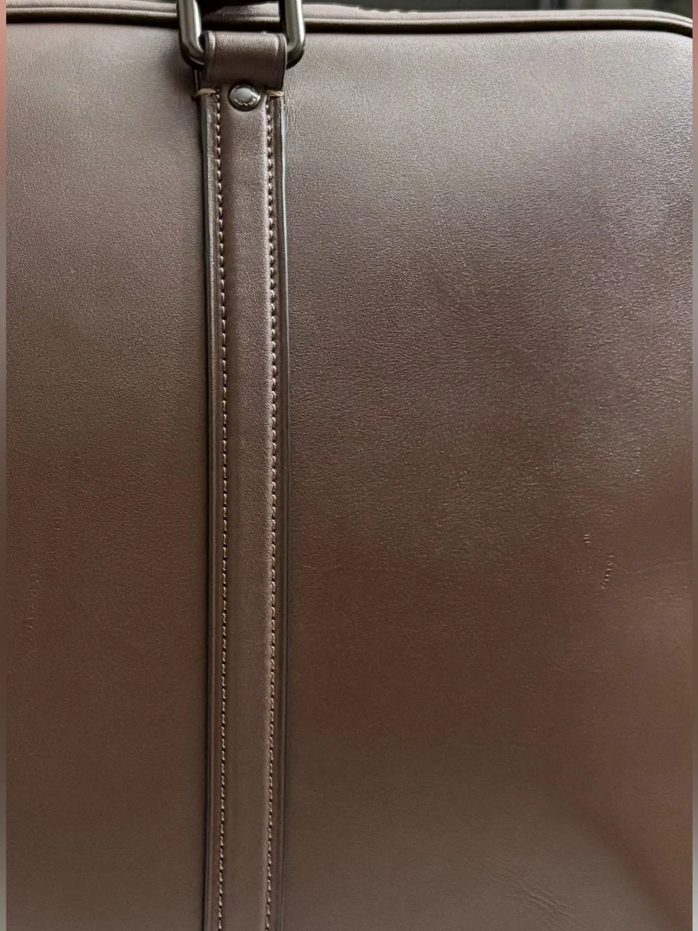 Coach Maple Glove-Tan Leather Briefcase Work Bag -Professional Style. Unisex.